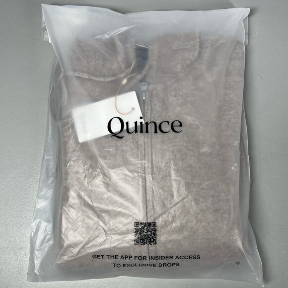 Quince Mongolian Cashmere Full Zip Hoodie Womens L Teak Tan Brown Sweater Luxury - Picture 6 of 7